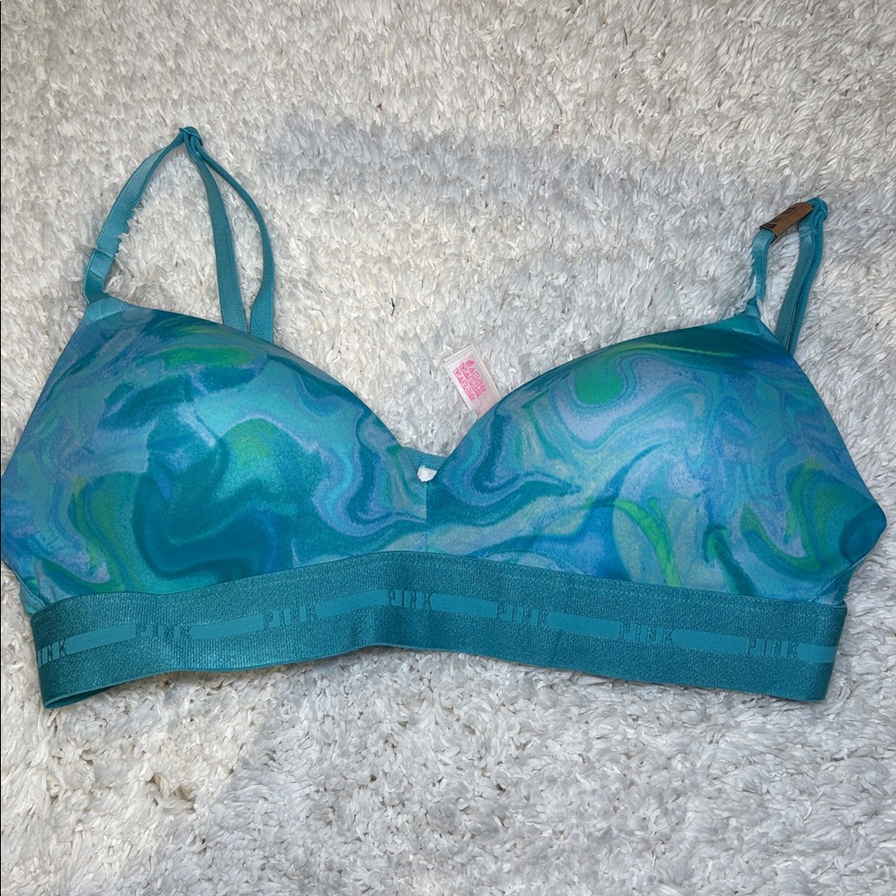 PINK Victoria's Secret Teal and Pink Bralette
